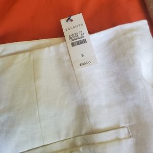 NWT talbots linen pants